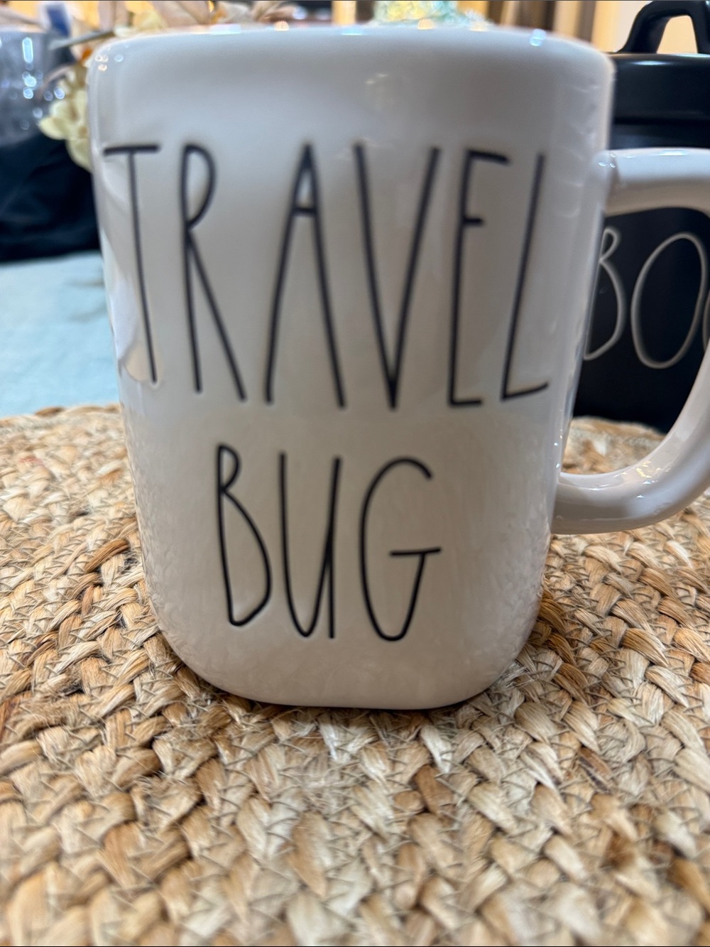 Travel Bug Ceramic Mug - White